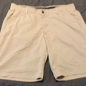 Under Armour Men's Cream Flat Front Shorts